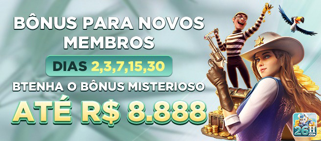 Bônus para novos membros 26h.com